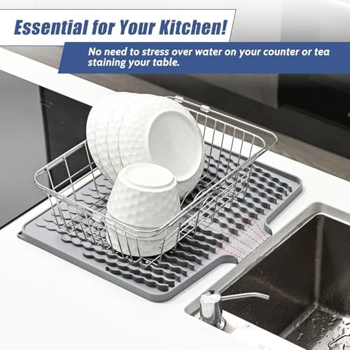 Silicone Dish Drying Mat for Kitchen Counter