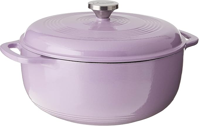 Lodge 7.5 Quart Enameled Cast Iron Oval Dutch Oven by Lodge