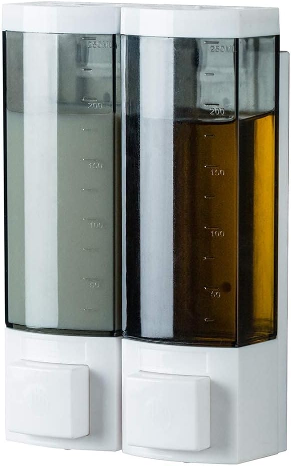Double Soap Dispensers 250ml ABS Plastic Drill Free by YISMAN