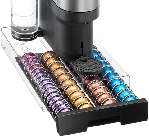Vtopmart Coffee Pod Drawer Organizer for Nespresso Vertuo Pods