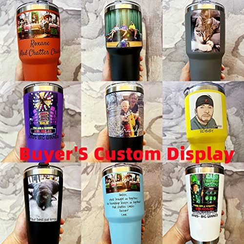 Personalized Photo 20oz/30oz Stainless Steel Tumbler, Custom Coffee