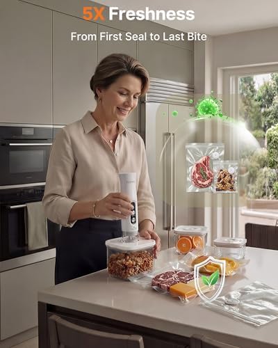 FEPPO Compact Vacuum Sealer with 3 Containers