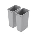 Dowell 2 Pack 50Qt Wastebasket Trash Container, by DowellKitchenBath