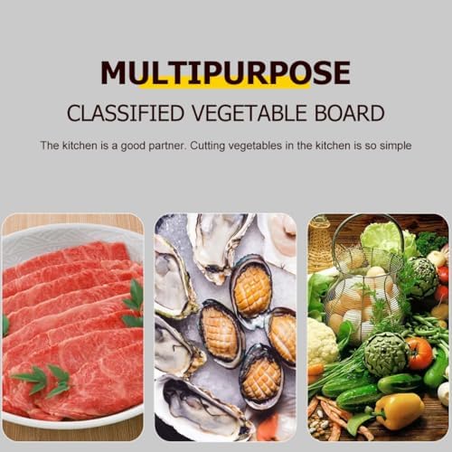 Classification Cutting Board Set 4pcs, Color-coded Household Kitchen