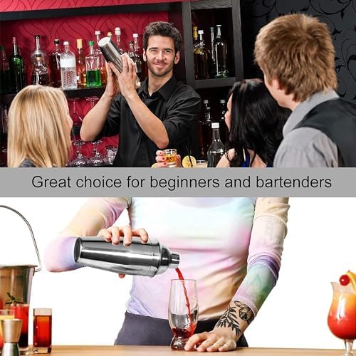 WPHUAW 24oz Cocktail Shaker Bar Set-Professional Margarita Mixer Drink
