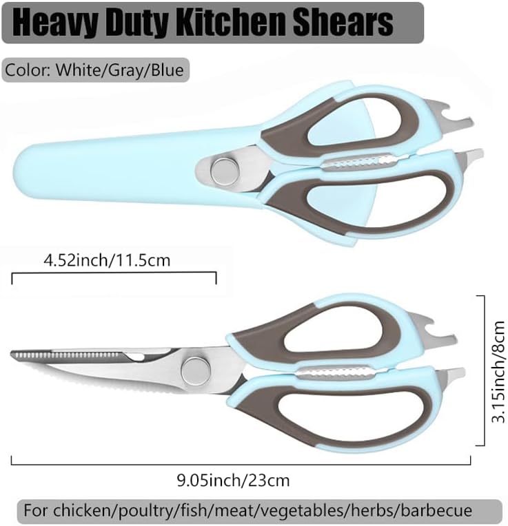 2 Pcs Heavy Duty Kitchen Shears for Food, Come Apart Design, Kitchen