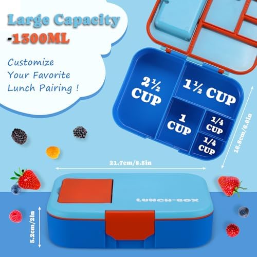 QQKO Bento Box for Kids, Bento Box Adult Lunch Box, Lunch Containers