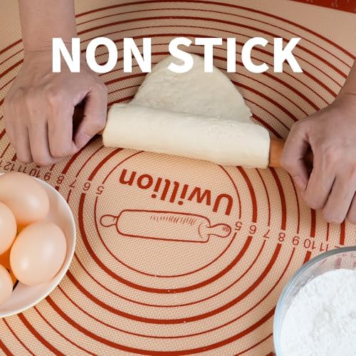 9.5 Inch Tart Pan with Removable Bottom & Non-stick Baking Mat Set