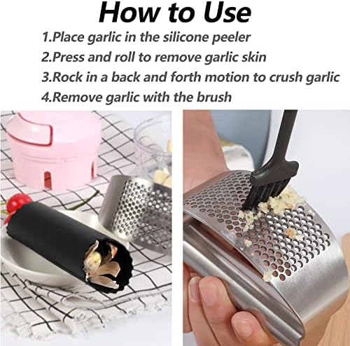 Stainless Steel Garlic Press Rocker