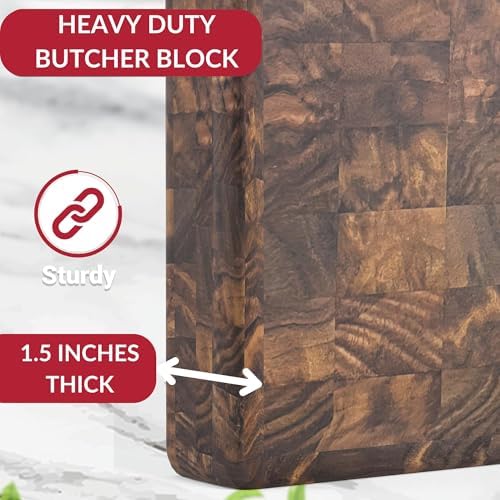Walnut Hardwood End Grain Cutting Board, Made in USA