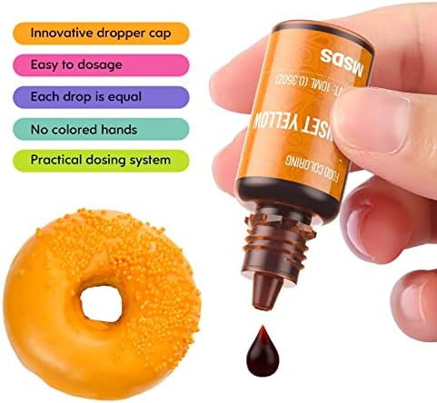 Food Coloring Set, 12 Colors, 0.35 Fl. oz Bottles