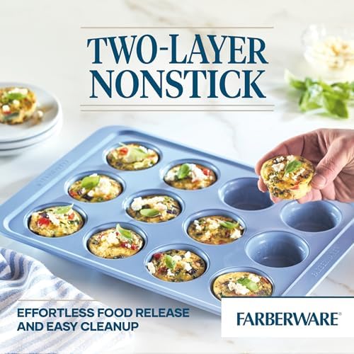 Farberware Easy Solutions Nonstick Bakeware Muffin/Cupcake Baking Pan
