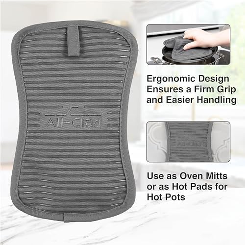 All-Clad Pot Holder & Heating Pad, 2-Pack, Pewter