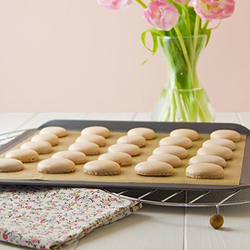 Bluedrop Silicone Macaron Baking Mat and PTFE Oven Liner, 2 Pack