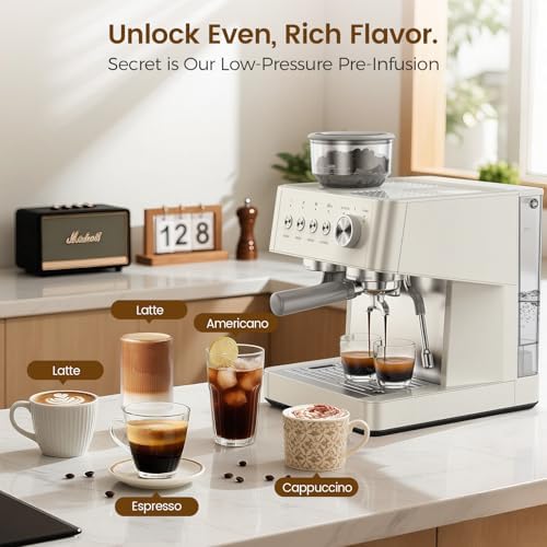 COWSAR 15 Bar Espresso Machine with Grinder