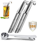 Tea Strainer & Infuser Set - 2 Pack Stainless Steel Tea Diffusers with