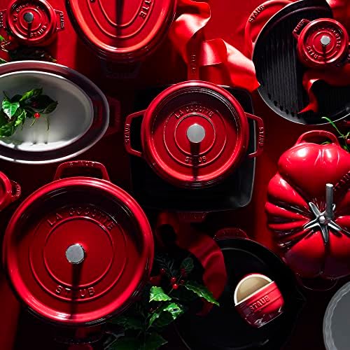 STAUB Ceramic Bakeware-Pie-Pans Dish, 9-inch, Cherry