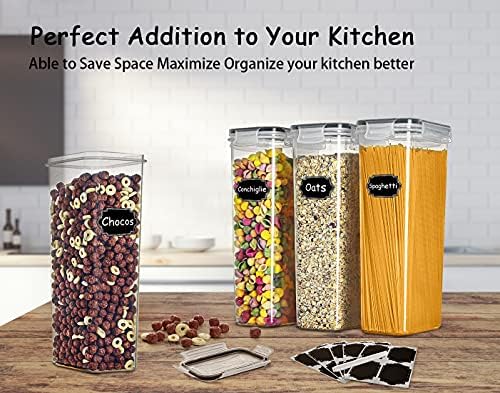 Wildone 2.8L Pasta Containers for Pantry Organization and Storage