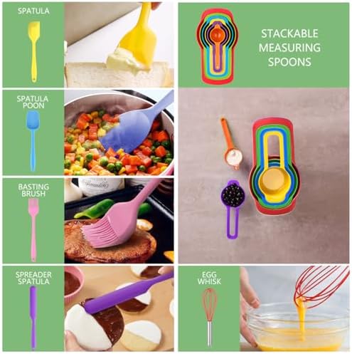 Leidawn 25-Piece Colorful Mixing Bowls with Lids Set