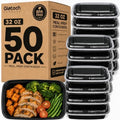 Glotoch Meal Prep Containers 32oz 50 Pack(100 Piece) with Lids