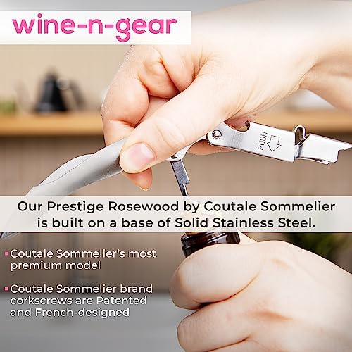 Prestige Waiters Wine Bottle Opener By Coutale Sommelier - Stainless