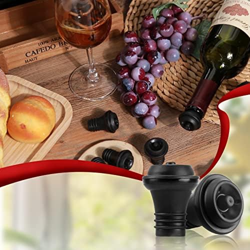 24 Pcs Wine Vacuum Stoppers - Rubber Bottle Savers to Preserve Flavor