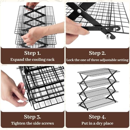 Pleafind 2/3/4-Tier Collapsible Cooling Rack