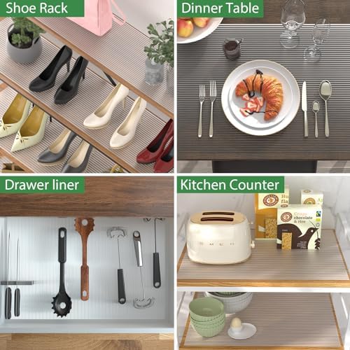 Anoak Shelf Liner Cabinet Liner Non-Slip Drawer Liner 12 in x 20