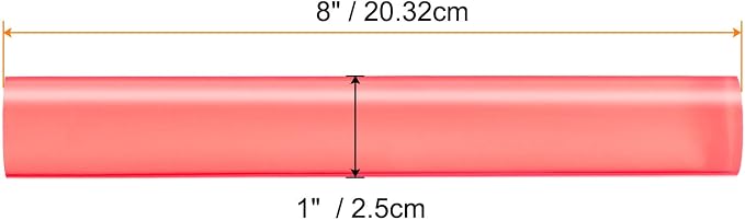 HARFINGTON Acrylic Clay Roller 8 Inch x 1 Inch Solid Non-Stick Plastic Round - Image 2