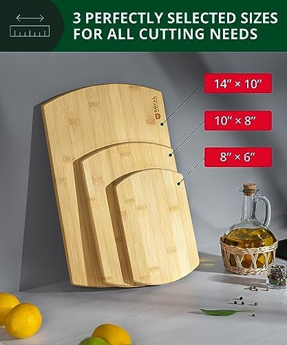 ROYAL CRAFT WOOD Bamboo Cutting Board with Juice Groove - Kitchen