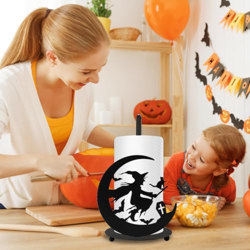 JarThenaAMCS Black Witch Paper Towel Holder