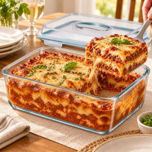 Sorbus 4800 ML, 163 oz LARGE Glass Food Storage Container with