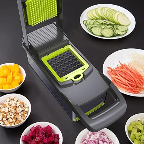 LICAEVEY Vegetable Grater Cutter Chopper for Fruit Potato Carrot (Grey
