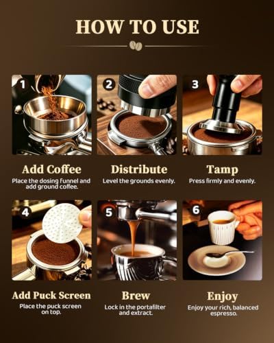 51mm Espresso Accessories Kit, 5-Piece Espresso Machine Accessories