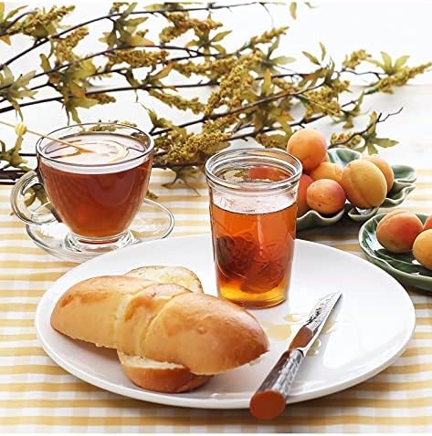Espresso Cups with Saucers and Spoons Set of 6, Glass Demitasse Cups