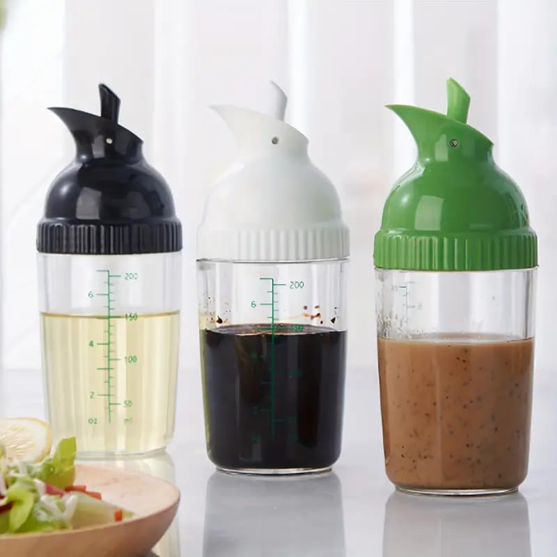 Salad Dressing Shaker Container, Pour Spout, LeakprooF, Dishwasher