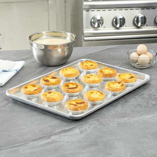 Restaurantware Half Size 12-Gauge Aluminum Sheet Pan, 13 x 18 In, 1 Ct