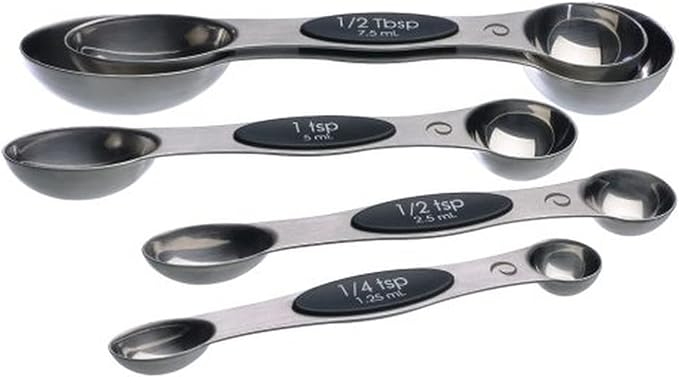 PrepWorks 5pc Measuring Spoons Set – Stainless Steel, Accurate Measurements by ProgressiveInternational