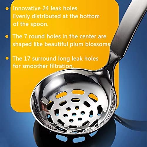 Collfa Small Soup Ladle Metal SUS304 Stainless Steel Ladles Spoon And