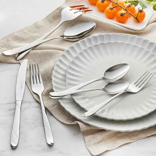 Henckels Milena 62-pc 18/10 Stainless Steel Flatware Set, Service for