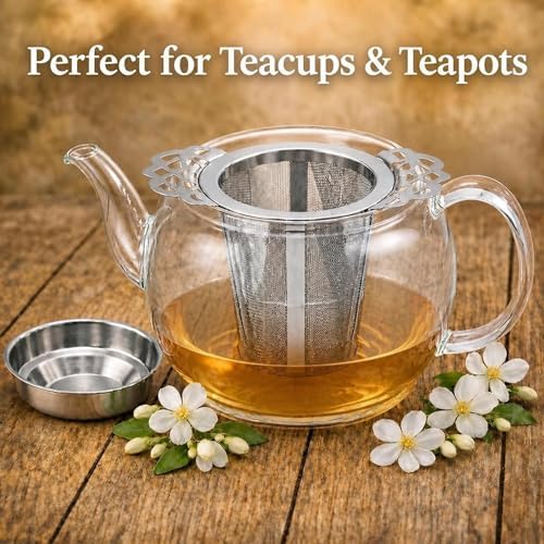 Stainless Steel Tea Infusers Set of 2 – Fine Mesh SUS 304 Loose Leaf