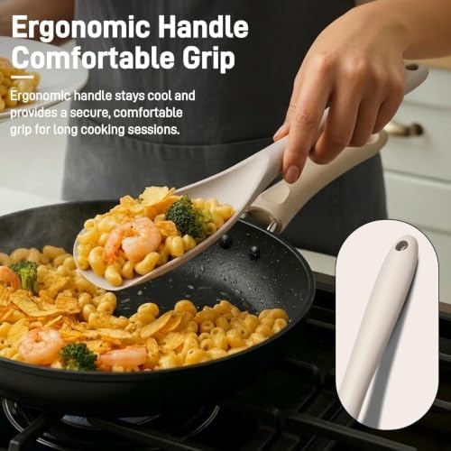 3 PACK Silicone Cooking Spoon Spatula for Nonstick Cookware