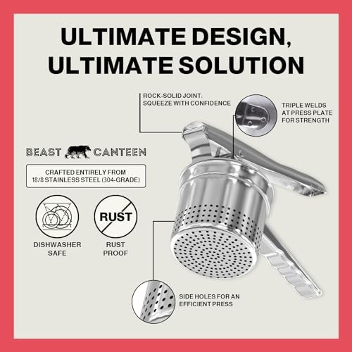 Stainless Steel Potato Ricer for Smooth Mashed Potatoes