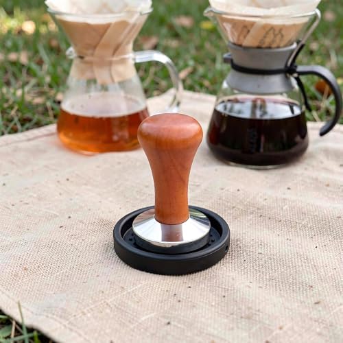 ibasenice Espresso Hand Tamper, 51mm Tamper Coffee Ground Press Tool &