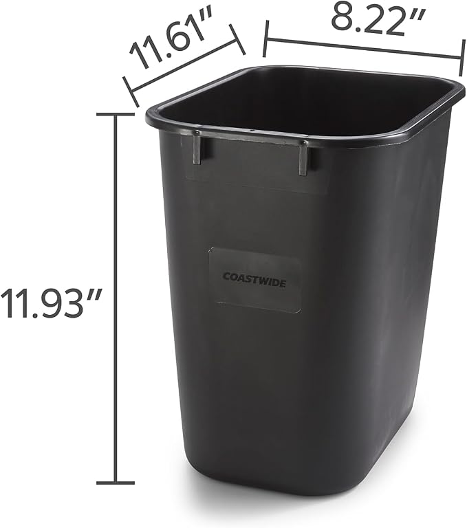 COASTWIDE Professional Indoor Trash Can Without Lid, 3.5 Gallon - Image 3