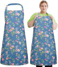 Plus Size Apron for Women, Vintage Floral Apron with 2 Pockets