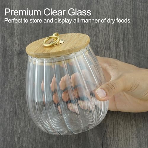 Halloween Cookie Candy Jar Clear Glass Jar Coffee Canister, Sugar