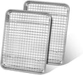 Quarter Sheet Pan with Cooling Rack, Leonyo 1/4 Cookie Sheets for