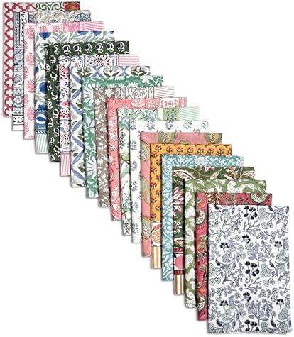 Ridhi Mix Hand Block Print Cotton Kitchen Towel Set of 6-16 x28 Ultra