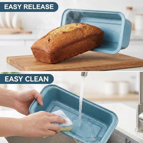 3-Pack Nonstick Loaf Pan, 9x4 in Nonstick Carbon Steel Bread Pans
